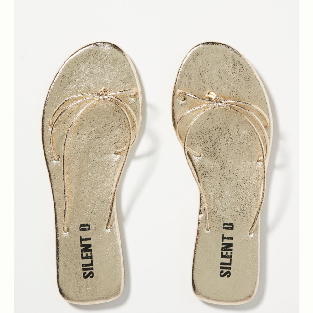NWT Silent D gold slides